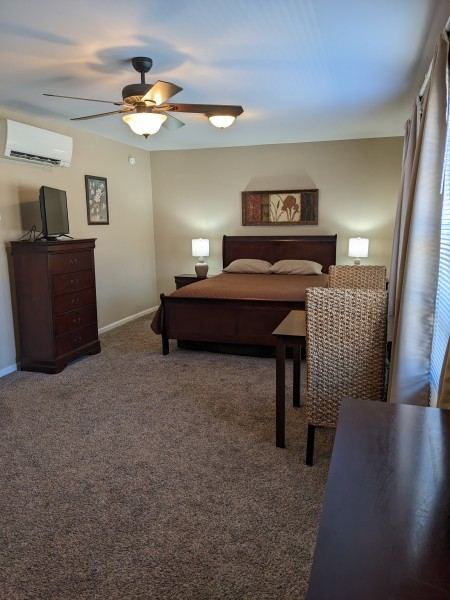Room 2, a queen bedroom with adjoining bath.
